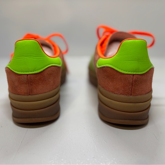 Adidas Gazelle Bold in Solar Orange/Solar Green mens size 9 - Picture 6 of 13